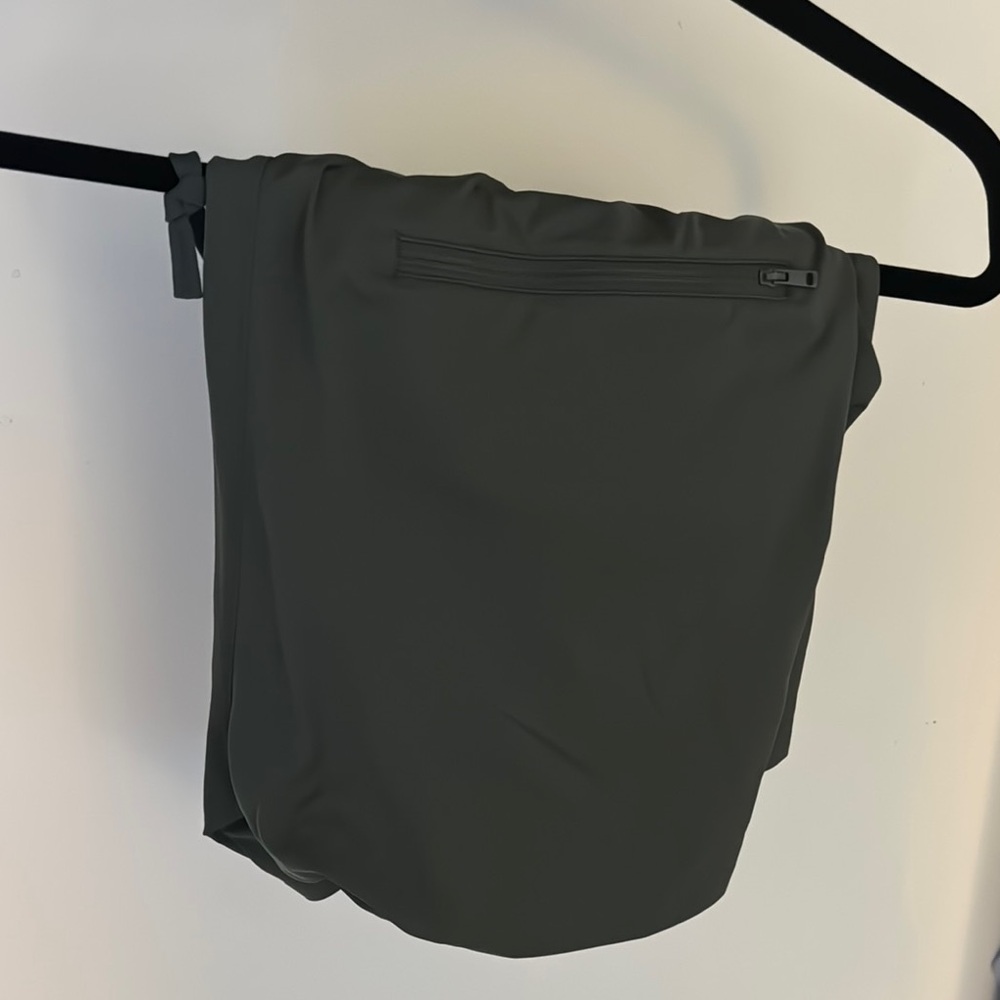Dark Gray Pants with Zipper Pocket